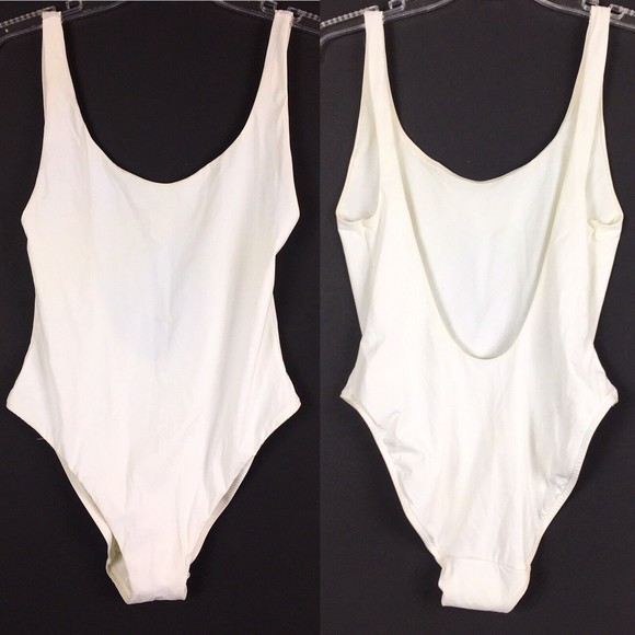 Victoria's Secret Other - New VICTORIA'S SECRET Low Back Swimsuit Women's Size 10 White Bridal Sexy